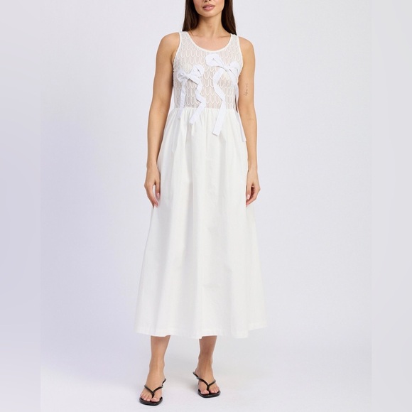 En Saison Denver Mixed Media Midi Dress - Picture 4 of 16